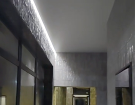 Парящий потолок с подсветкой видео